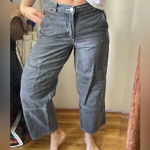 Vintage Genuine Blues Cargo Black Jeans 24”